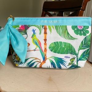 🔥5/$25🔥Estee Lauder Zippered Makeup Pouch - Tropical Vibes